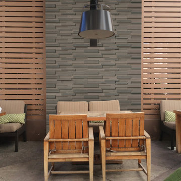Inside Outside Wall- Brown Wave 3D Honed 6X24 Ledger Panel