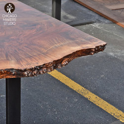 Live Edge Dining Table Oregon Black Walnut - Dining Tables