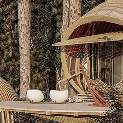 cocoon cabinAttractive Circular Shapes Of The Cabins On The Mountain Well, if we - Products