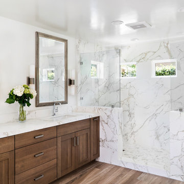 Enlarged Shower Transforms a Master Bathroom: No Need For A Tub