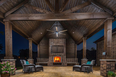 Inspiration for a southwestern patio remodel in Dallas