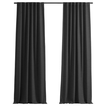 Bellino Blackout Room Darkening Curtain Single Panel, Smoked Truffle, 50"x84"