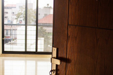 Inspiration for a contemporary hallway remodel in Other