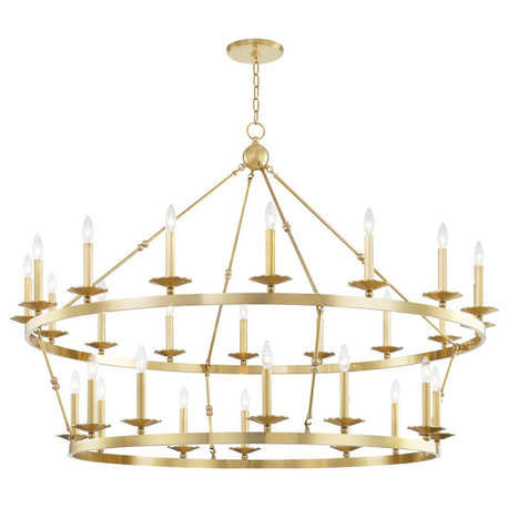 Allendale 28-Light Chandelier, Aged Brass