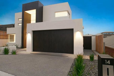 Design ideas for a contemporary exterior in Geelong.