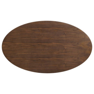 Lippa 48" Oval Walnut Dining Table Black Walnut