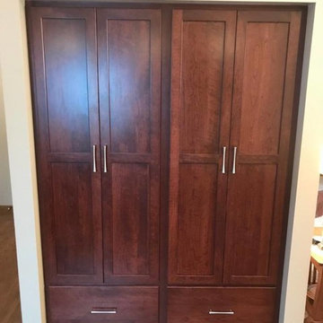 Kitchen Update Done in a Gorgeous Shaker Style Cherry Door