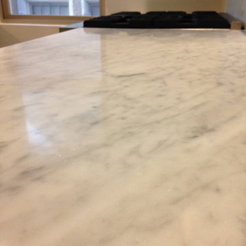 Marble Kitchen Counter Top Polishing and Sealant Application