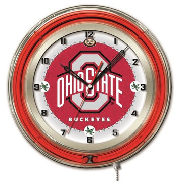 Ohio State 19" Neon Clock