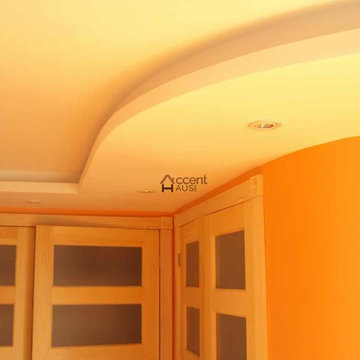 Modern Tray Waffle Ceiling in Bedroom in a House Ajax