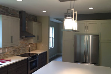 Example of a trendy kitchen design in Miami