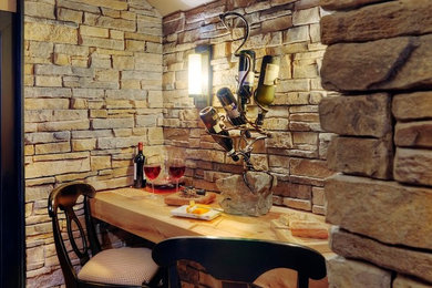 Inspiration for a timeless wine cellar remodel in Toronto