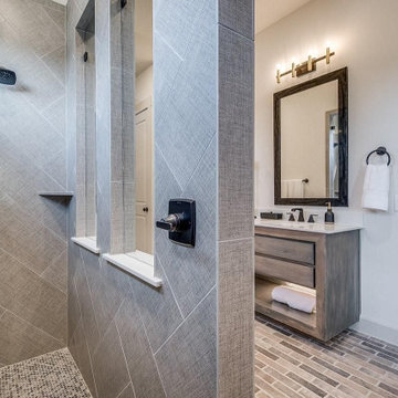 Traditional His and Hers Bathroom Renovation in City of Industry, CA