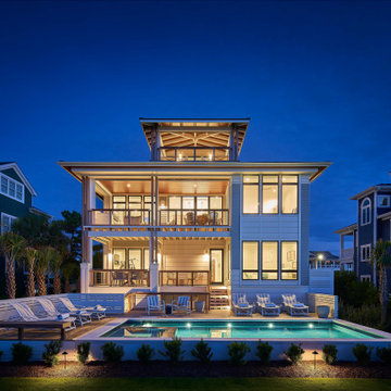 Contemporary Oceanfront Custom Home on Wrightsville Beach