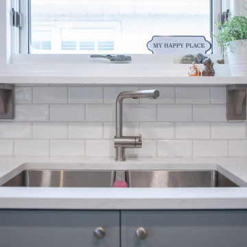 Kitchen Renovation with Slim Shaker Cabinets