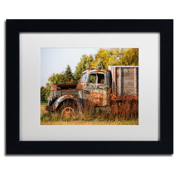 Jason Shaffer 'Findlay Truck' Matted Framed Art, Black Frame, White Mat, 14x11