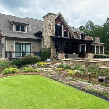 Rear pool side elevation