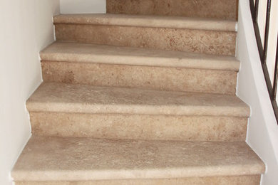 Inspiration pour un escalier rustique.