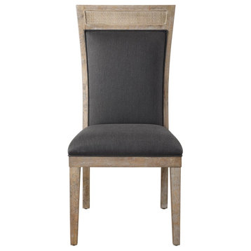 Uttermost Encore Dark Gray Armless Chair