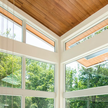 House on Morrow Road - atrium windows