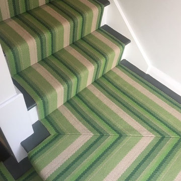 Roger Oates Iris Leaf stair runner carpet in Cobham Surrey