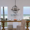 Luxury Farmhouse Chandelier, Midnight Black