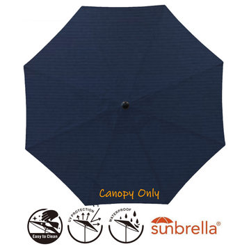 9' Round Universal Sunbrella Replacement Canopy, Navy