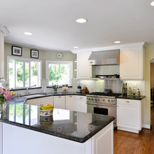 Dark granite countertop