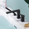 Luxier RTF17 Deck-Mount Roman Tub Faucet With Hand Shower, Oil Rubbed Bronze