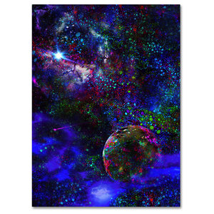 John Fan Planet Canvas Art Contemporary Prints And Posters By Trademark Global Houzz
