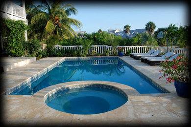 This is an example of a mediterranean pool in Other.