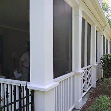 Addition with Screened Porch and Master Bathroom above Porch