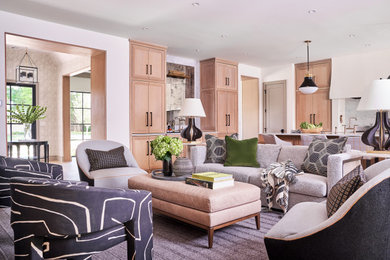 Trendy family room photo in Oklahoma City