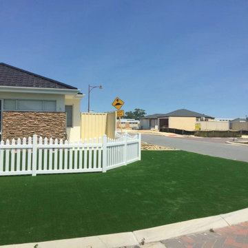 Front Yard Perfected around/through White Picket Fence