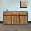Recycled Teak Wood Solo Buffet 3 Doors 3 Drawers