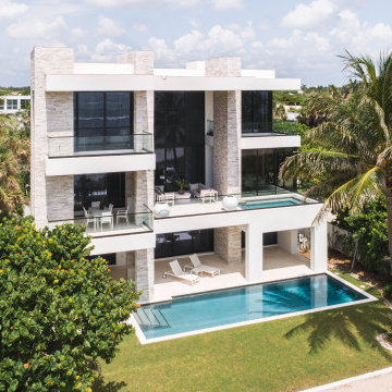 Custom Pool With Elevated Spa