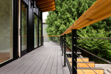 Inspiration for a contemporary deck in Portland.
