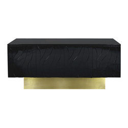 Worlds Away Valerie Console Black - Display And Wall Shelves 
