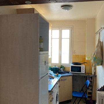 PASTEUR - Décoration moderne d'un appartement en colocation à Les Lilas (93)