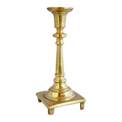 Russian Brass Candlestick - Candleholders