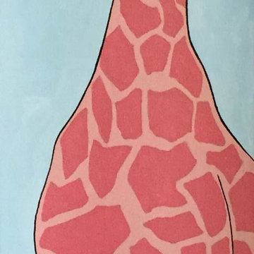 Giraffe Mural for Child's Room