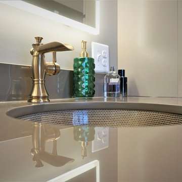 Gold and Both Bathroom