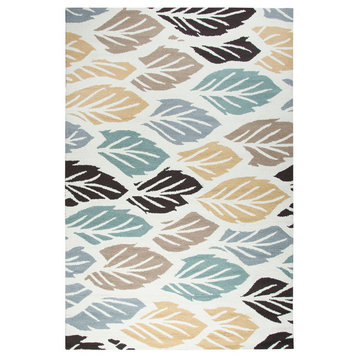 Rizzy Home Azzura Hill AH106A Off White Floral Area Rug, Runner 2'6" x 8'