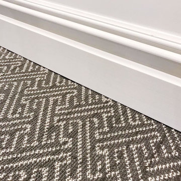 Transitional Basement Renovation ~ 100% NewZealand Wool carpeting