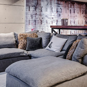 Modern Media & Family Room