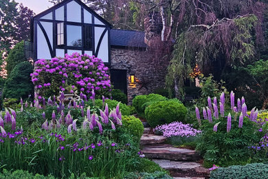 This is an example of a transitional landscaping in New York.