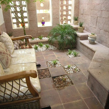 Stone Courtyard House
