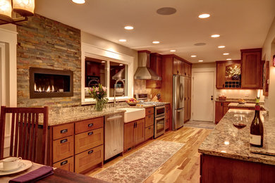 Transitional kitchen photo in Other