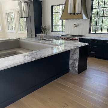 Kitchen Remodel with Custom Banquette Island — Atlanta