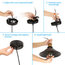 Industrial Hanging Pendant Light E26 Socket Black Metal Shade